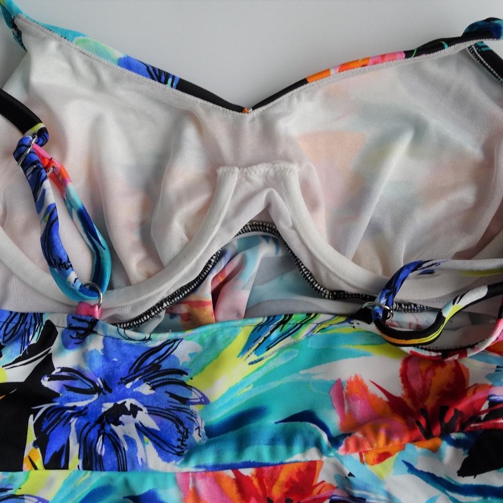Swim Solutions Single Tier Tankini Top NWT - Picture 4 of 4